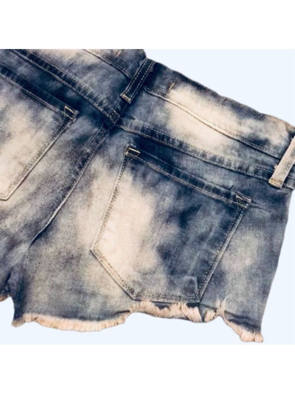 Flying Monkey Low Rise Denim Micro Shorts Size 25 - Picture 3 of 6